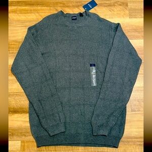 Arrow Men's Sweater Crew Neck DARK GREY Size Large Tall New with Tags $60